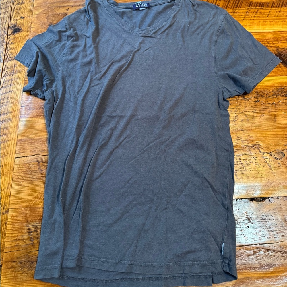 Classic Blue V Neck Short Sleeve Tee